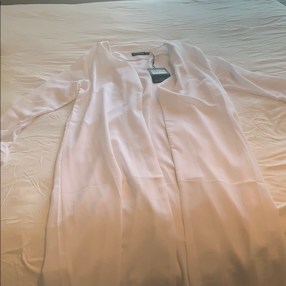 Frill sleeve kimono